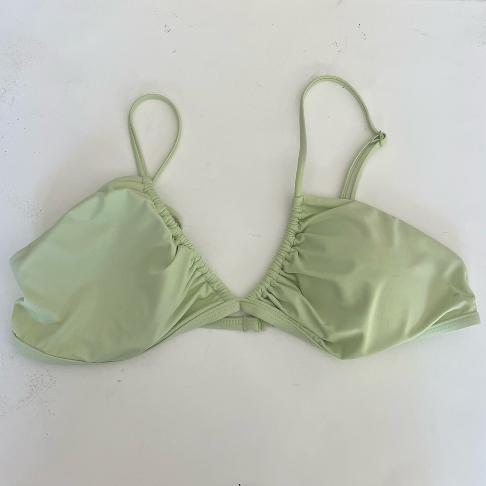 RVCA Light Green Bikini Top